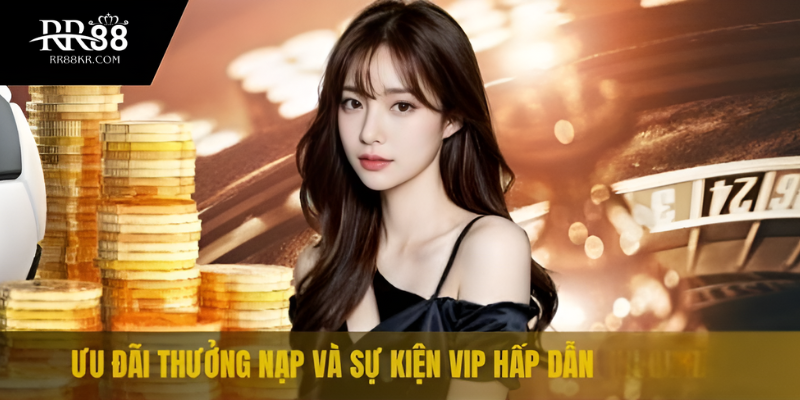 Ưu đãi thưởng nạp và sự kiện VIP hấp dẫn tại RR88